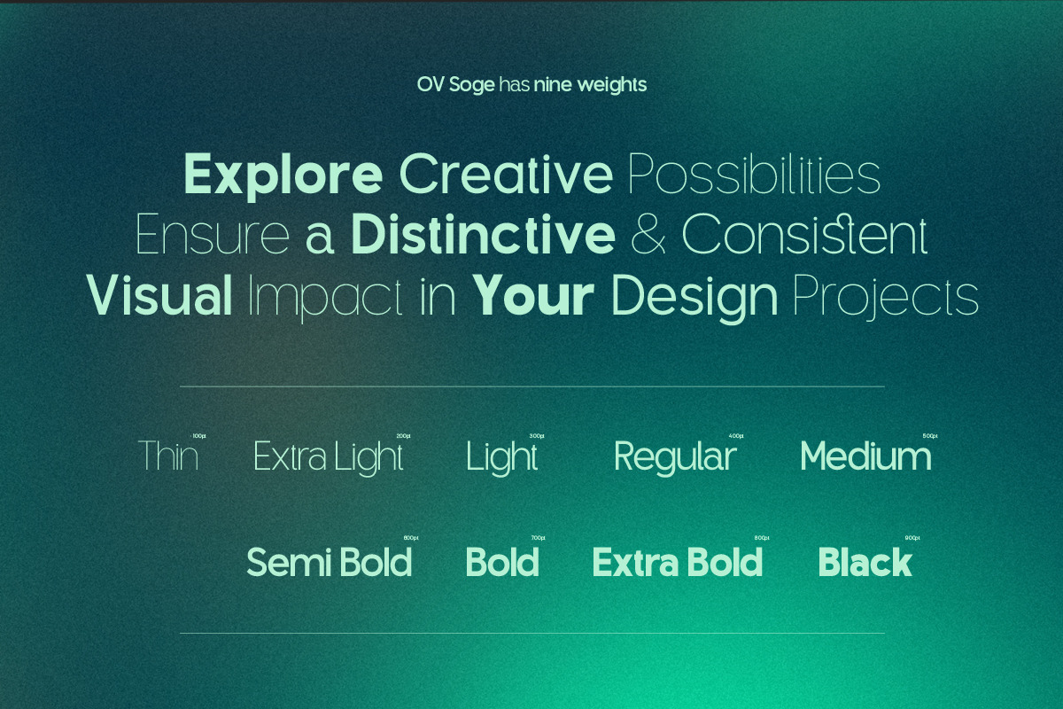 OV Soge - Sans Serif Family, a Sans Serif Font by OV Type (Photo 4 of 11)