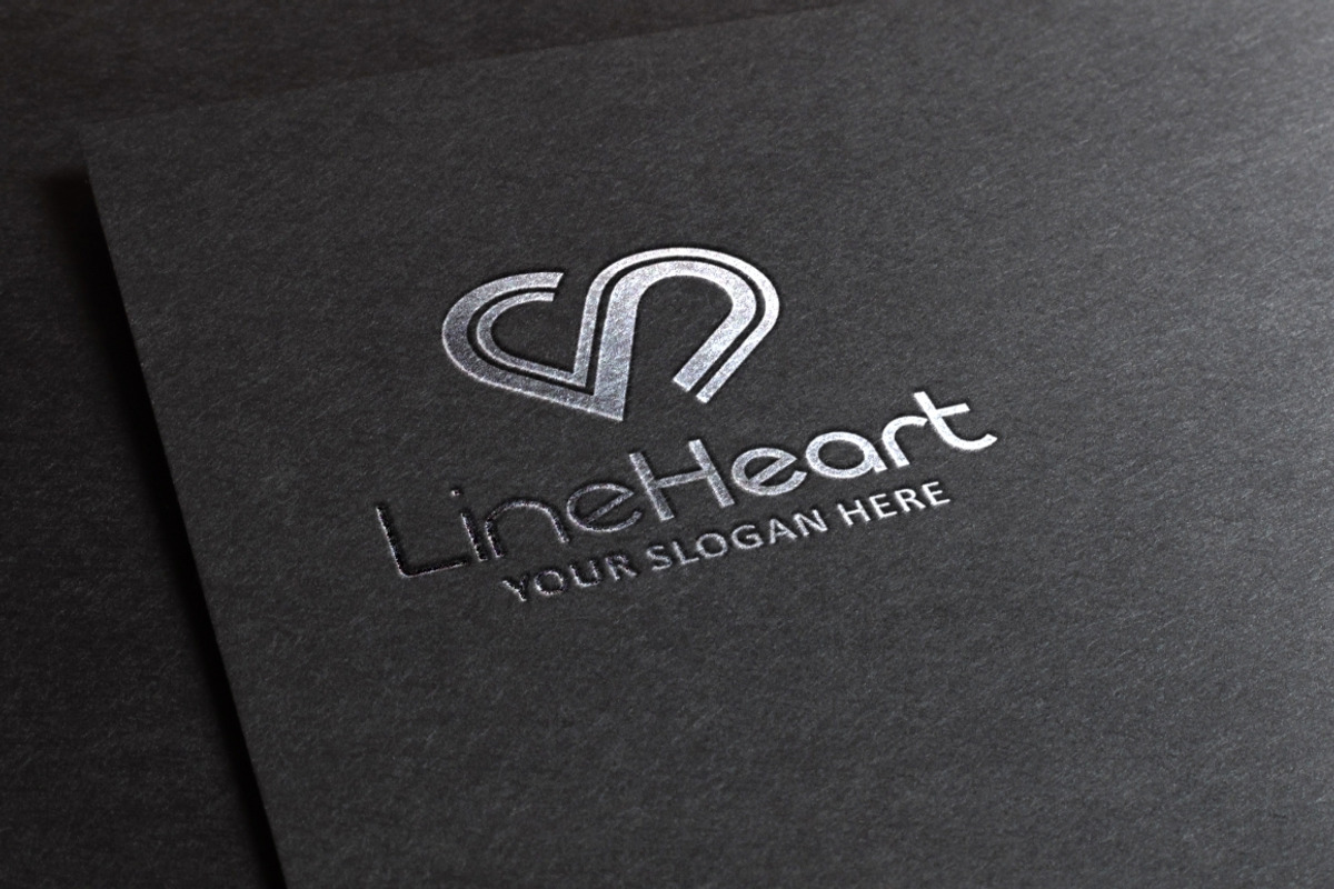 Line Heart Logo Template, a Branding & Logo Template by Kreative Graphics Shop (Photo 7 of 9)
