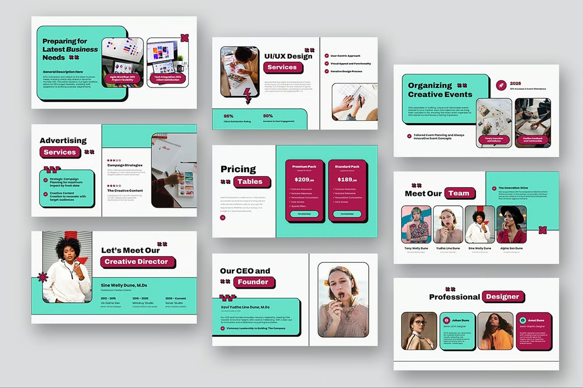Creative Agency Studio Powerpoint preview 8