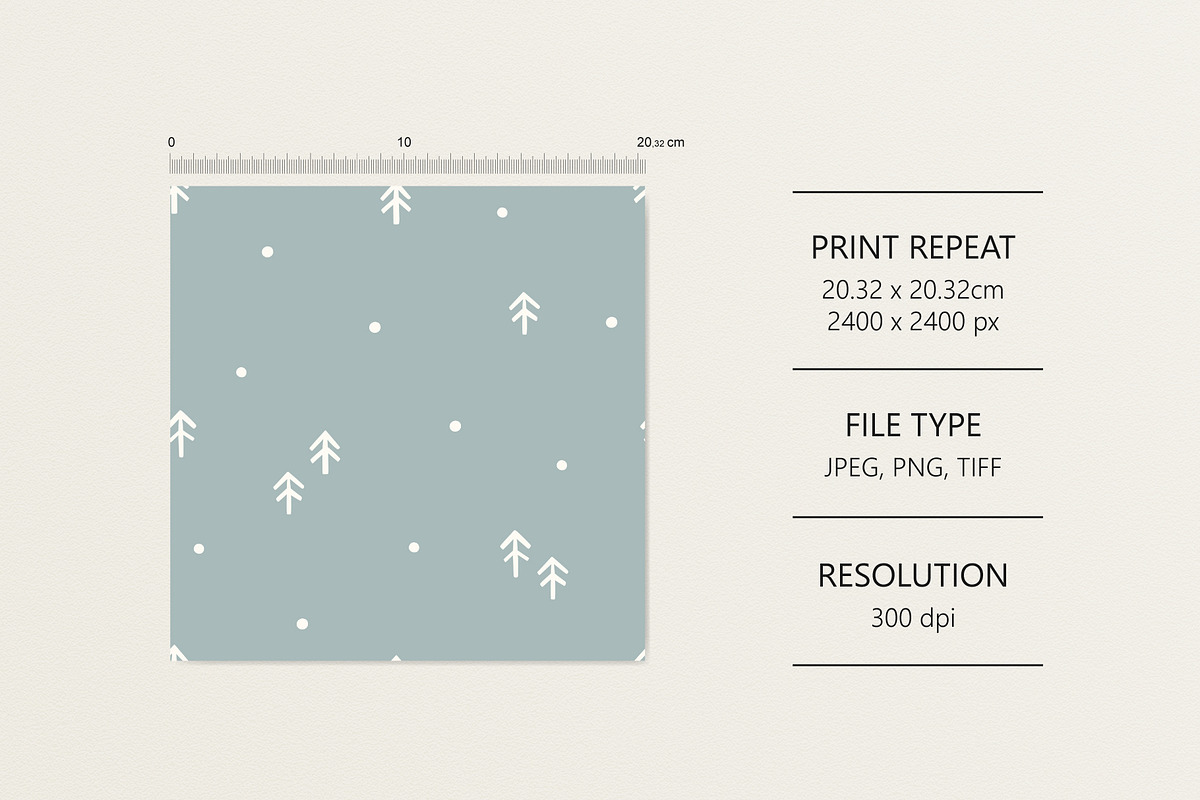 4 patterns for Christmas, a Pattern Graphic by Olena Kuznietsova (Photo 4 of 9)