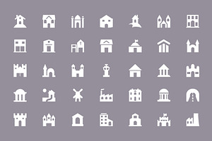 125 Building Vector Icons