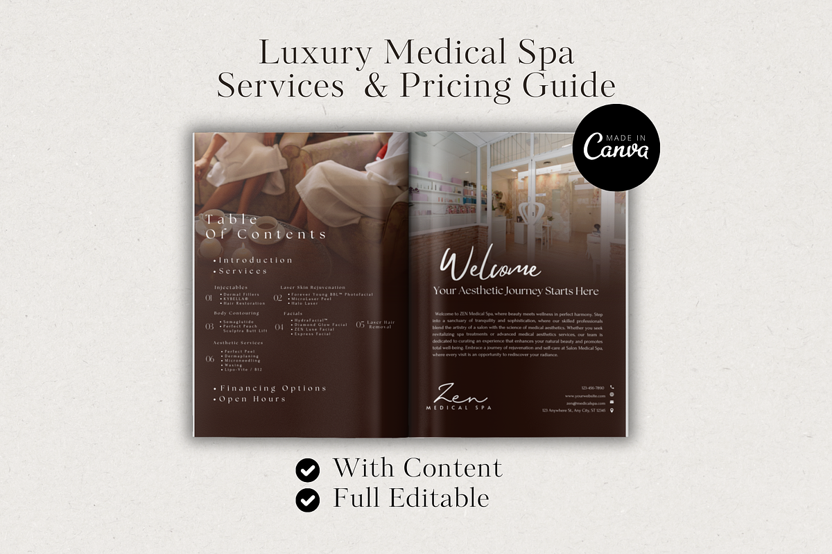 Medical spa Services & Pricing Guide preview 3