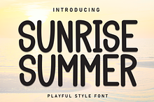 Sunrise Summer | Script Font