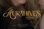 Aurahives | Hybrid Ligature Font, a Sans Serif Font by Krismagraph (Thumbnail 1 of 15)