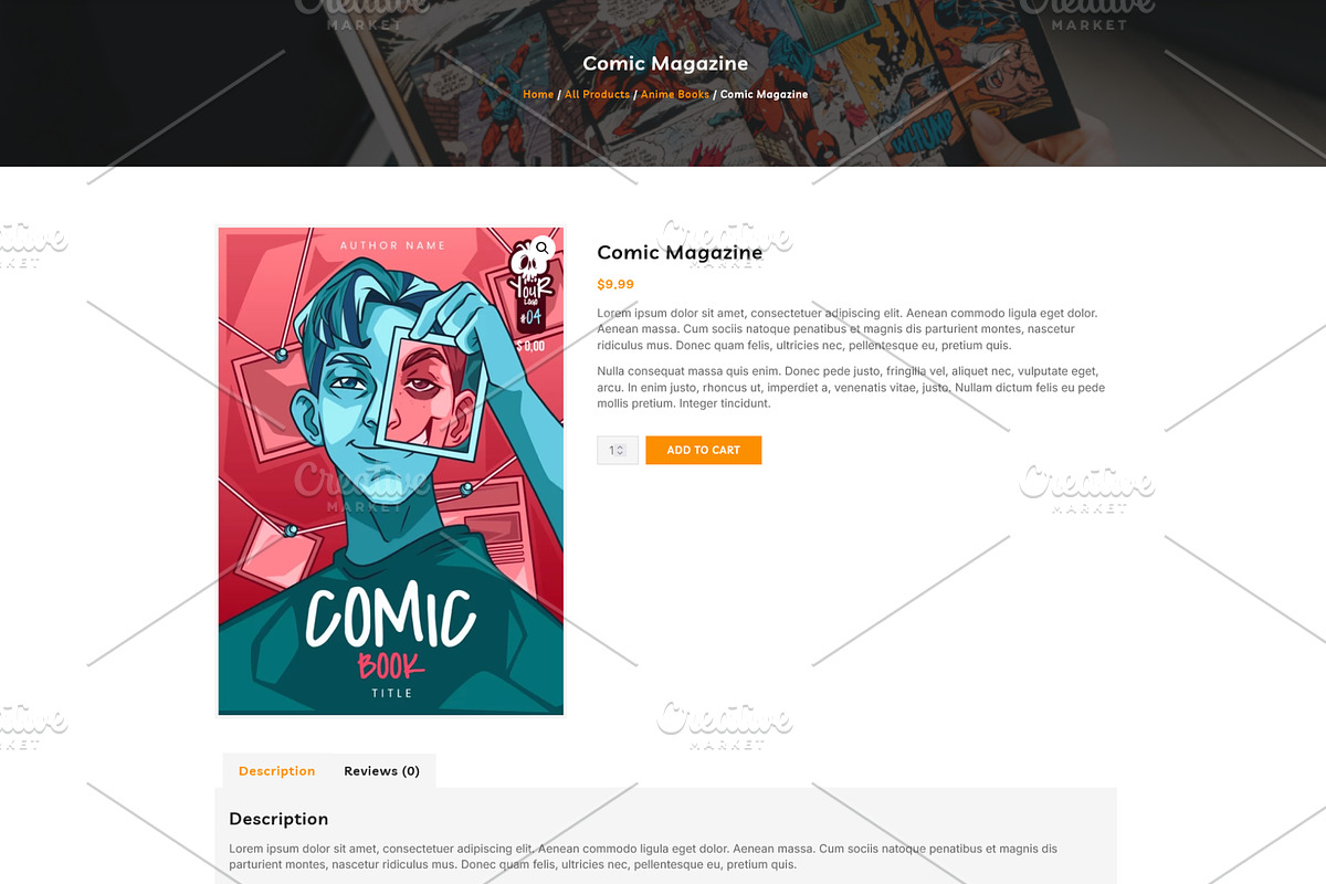 Anime & Manga Magazines Template, a WordPress Template by HasnainDEV (Photo 5 of 9)