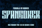 Spangoker, a Serif Font by QR Design Studio (Thumbnail 1 of 9)