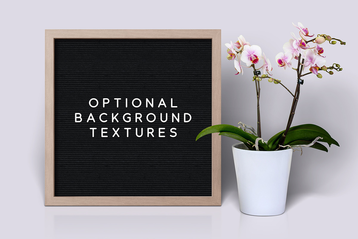 Letter Board Mockup for Photoshop, a Mockup by Medialoot