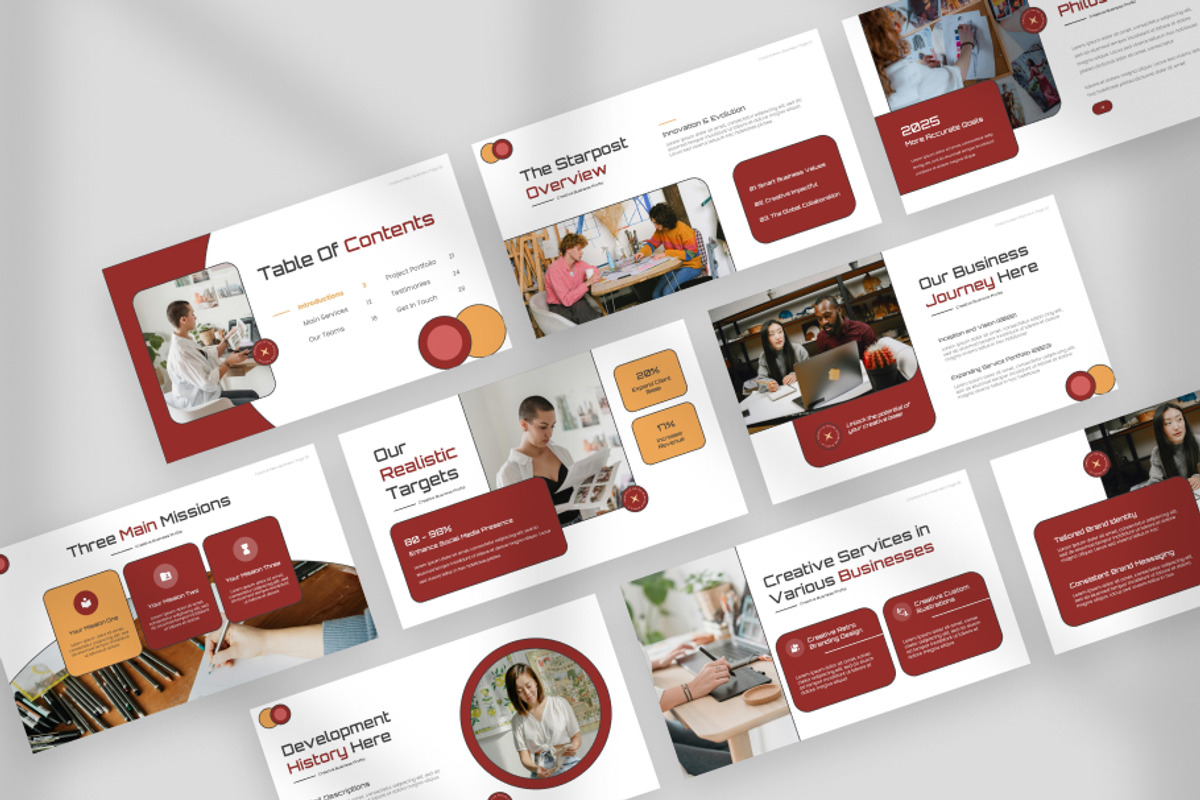 Starpost - Creative Google Slides, a Presentation Template by Slicies Design (Photo 3 of 4)