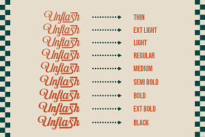 Unflash Script - Font Family