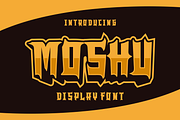Moshu - Funky Display Font, a Serif Font by lelevien (Thumbnail 4 of 4)