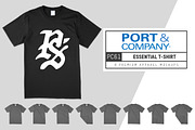 Port & Company PC61 Essential Tee, a Shirt Mockup by Pixel Sauce™ (Thumbnail 1 of 6)