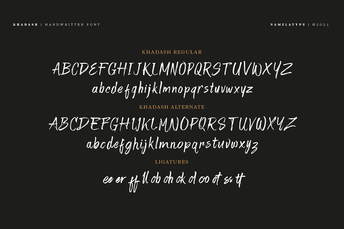 Khadash - Latin & Arabic, a Handwritten Font by Namela Studio (Photo 4 of 10)