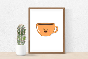 Cute Coffee Cup Illustration