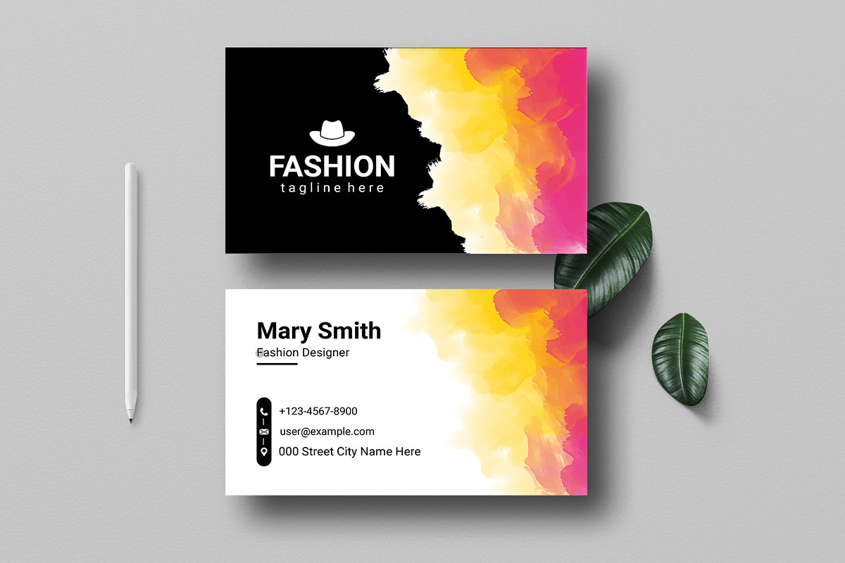 Fashion Business Card Design, a Business Card Template by MightyDesign (Photo 2 of 6)