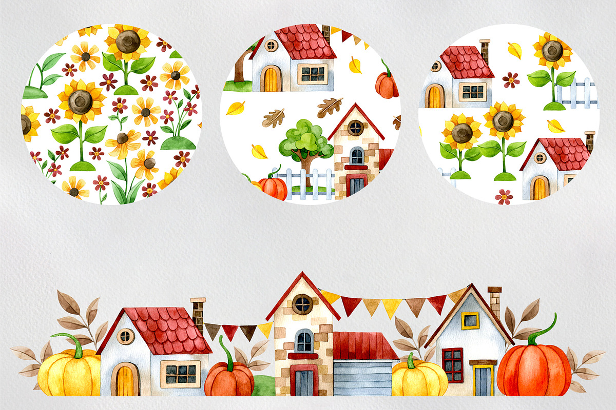 Cozy autumn. Watercolor collection, a Seasonal Illustration by made by Tanya (Photo 4 of 7)
