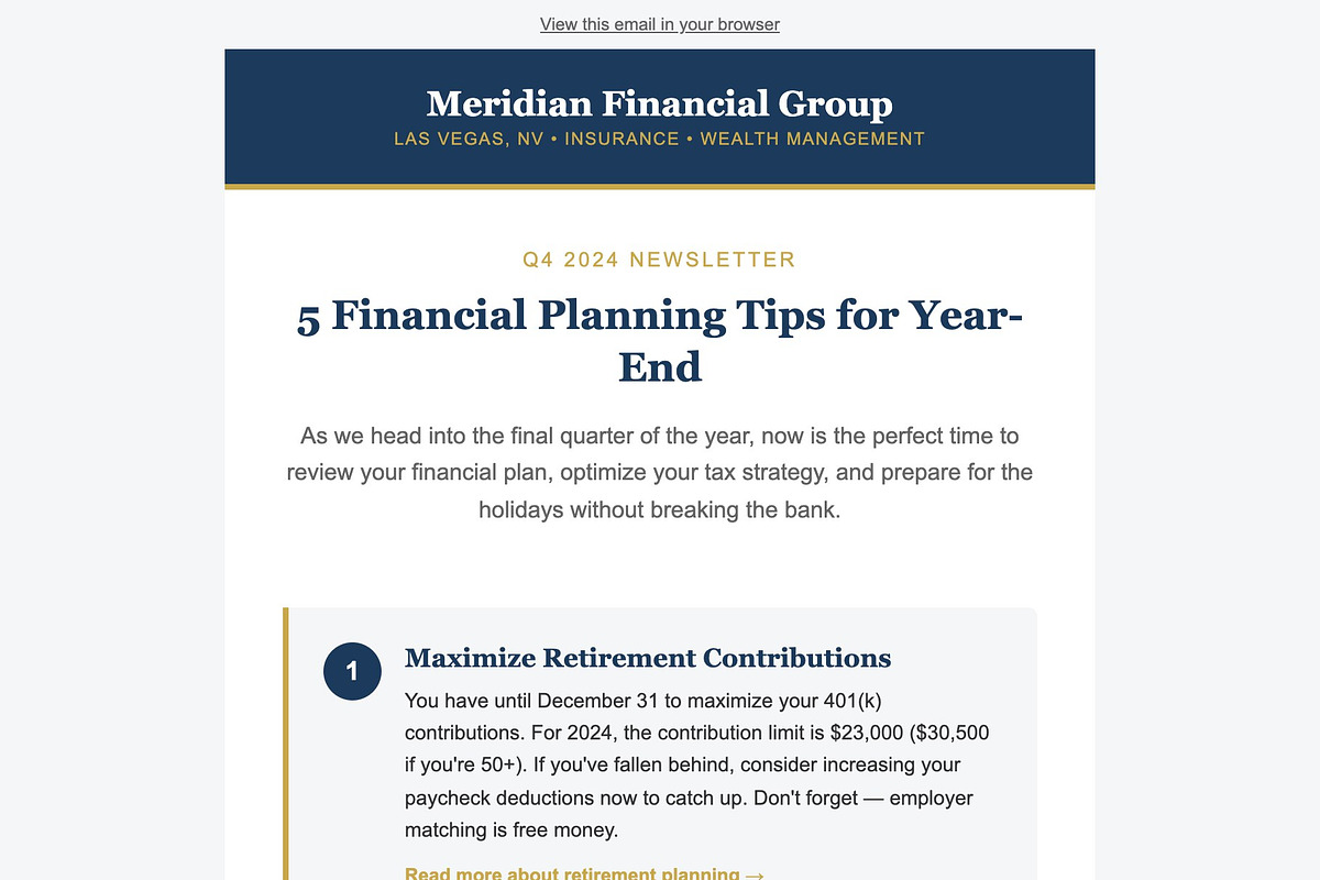 Finance & Insurance Email Kit, an Email Template by Art Club (Photo 5 of 5)