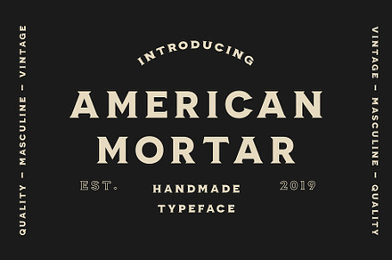 American Mortar -Vintage Font Family