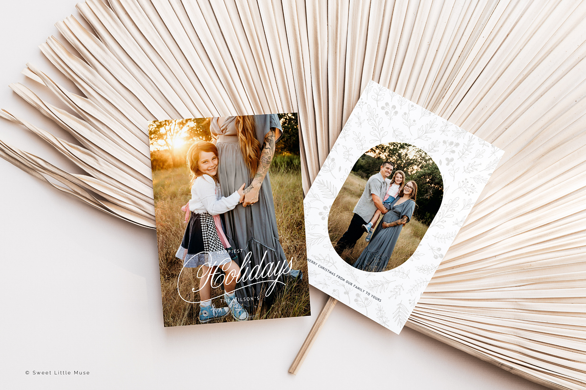 Editable Canva Christmas Card, a Card Template by Sweet Little Muse (Photo 2 of 3)