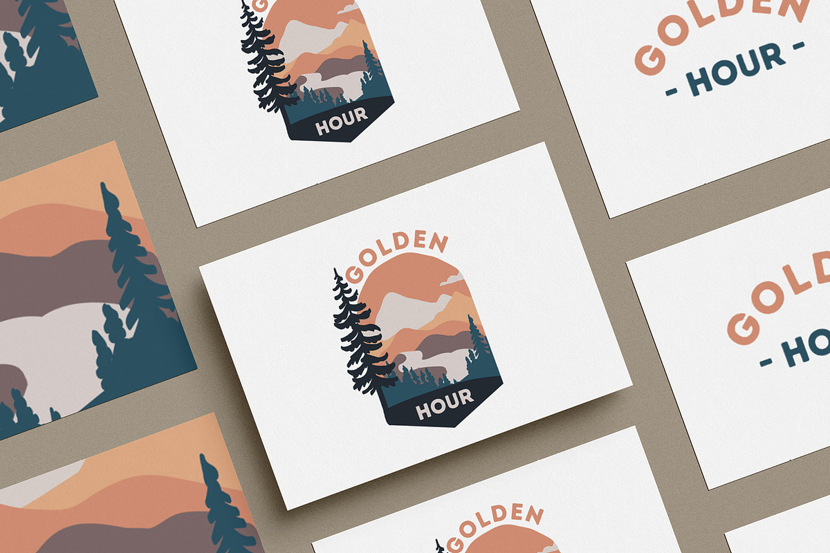 Golden Hour Canva Logo Template, a Branding & Logo Template by Agate Mountain Studio (Photo 5 of 5)