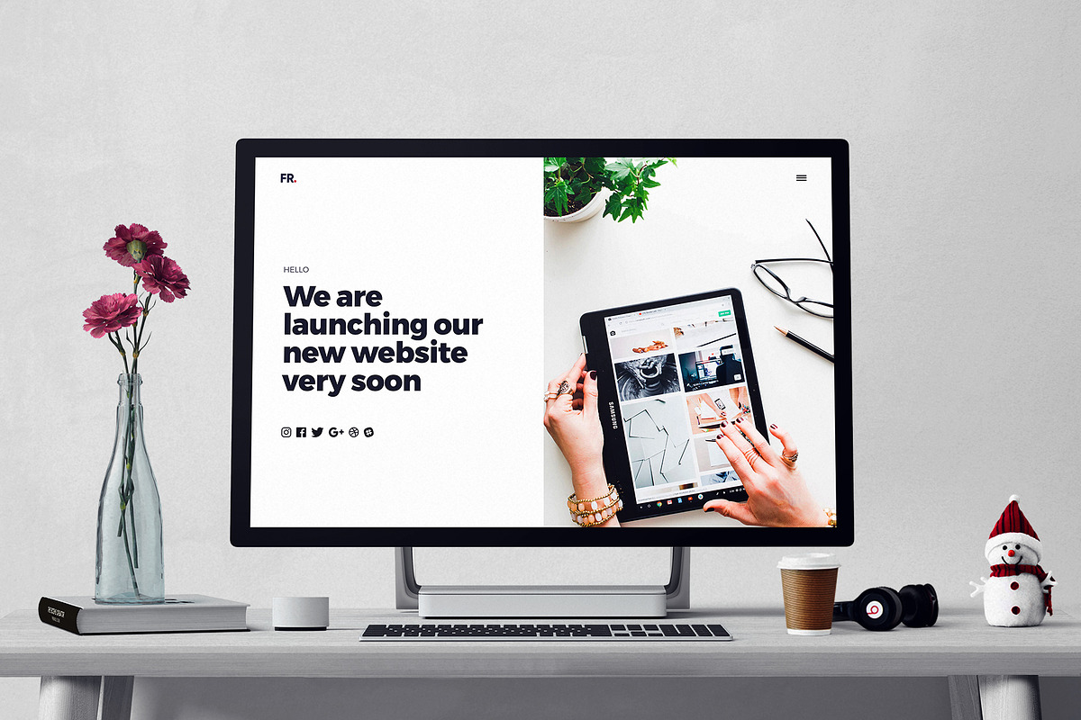 Coming Soon Minimal Template, a Websites & App Template by Faizur Rehman (Photo 3 of 8)