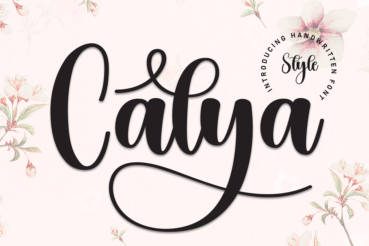 Calya | Script Font, a Handwritten Font by Scratchones (Photo 1 of 9)