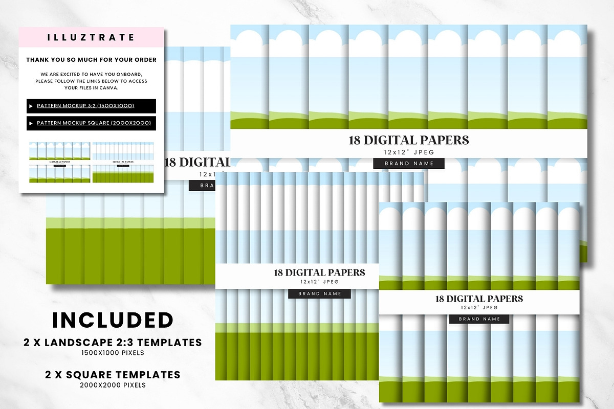 Digital Paper Canva Template - 18, a Presentation Template by illuztrate (Photo 2 of 8)