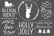FARMHOUSE CHRISTMAS DINGBATS Font, a Symbol Font by Blush Font Co. (Thumbnail 3 of 6)
