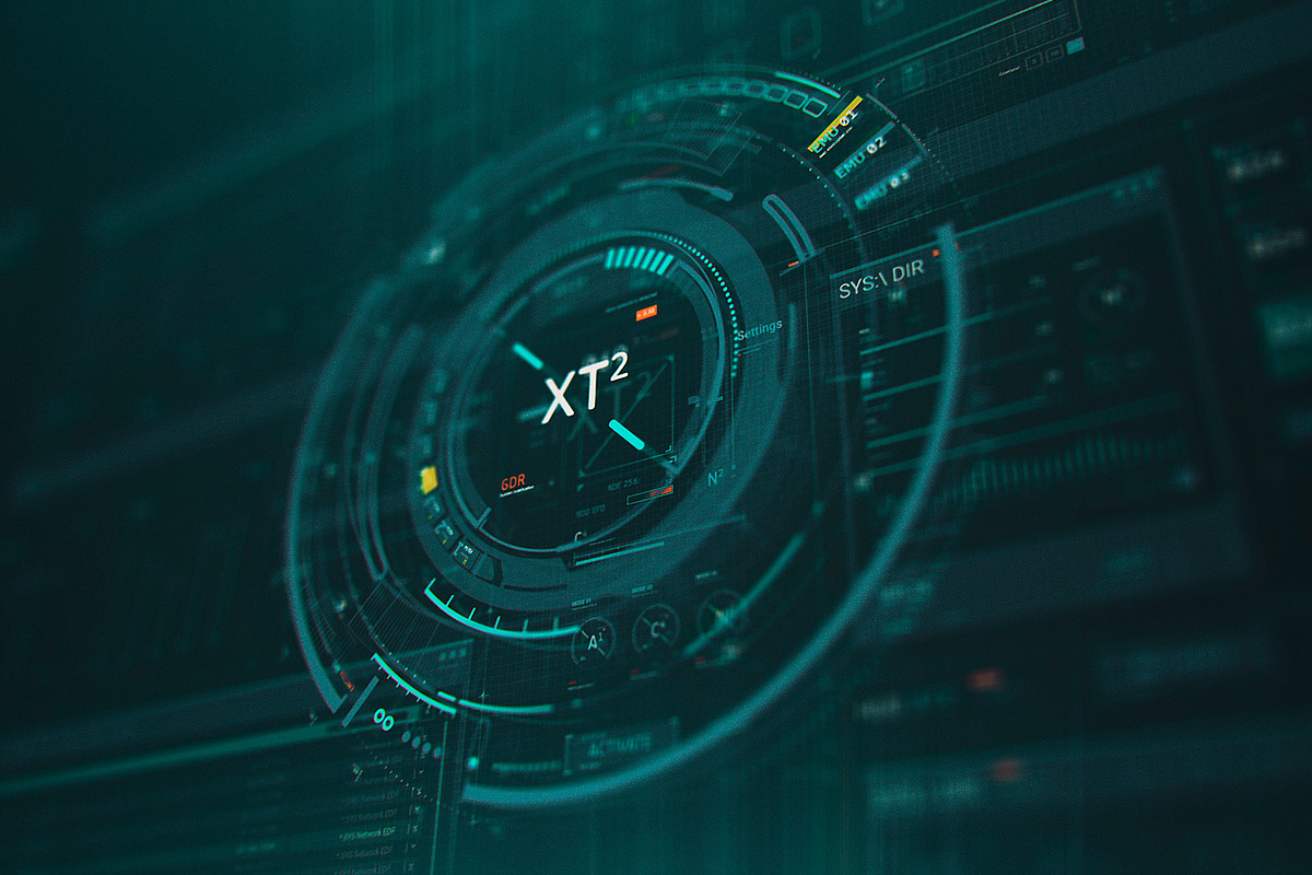 Futuristic HUD Interface UI XT2, an UI Kit Template by TITO (Photo 1 of 5)