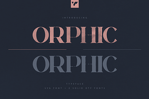 Orphic Typeface - SVG Solid Fonts