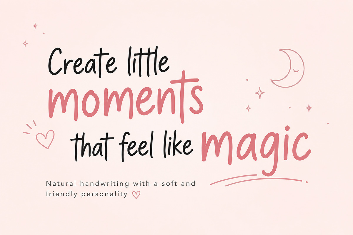 SkyNest Script, a Handwritten Font by Wow Magic (Photo 3 of 3)