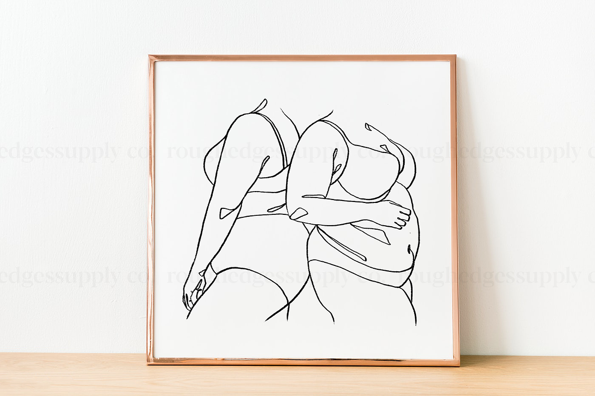 Body Positive Female Figure Line Art, a Person Illustration by Rough Edges Supply Co. (Photo 7 of 10)