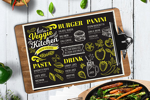 FREE! Trifold Vegan Food Menu