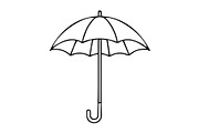 umbrella icon vector illustration, an Outline Icon by Nurlan's shop (Thumbnail 1 of 3)