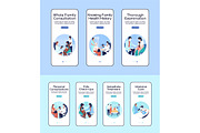 Hospital treatment app pages, a Templates & Theme by IMG visuals characters (Thumbnail 1 of 3)