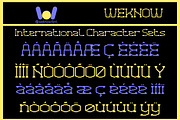 Virtual Graphic font, a Font by weknow (Thumbnail 8 of 8)