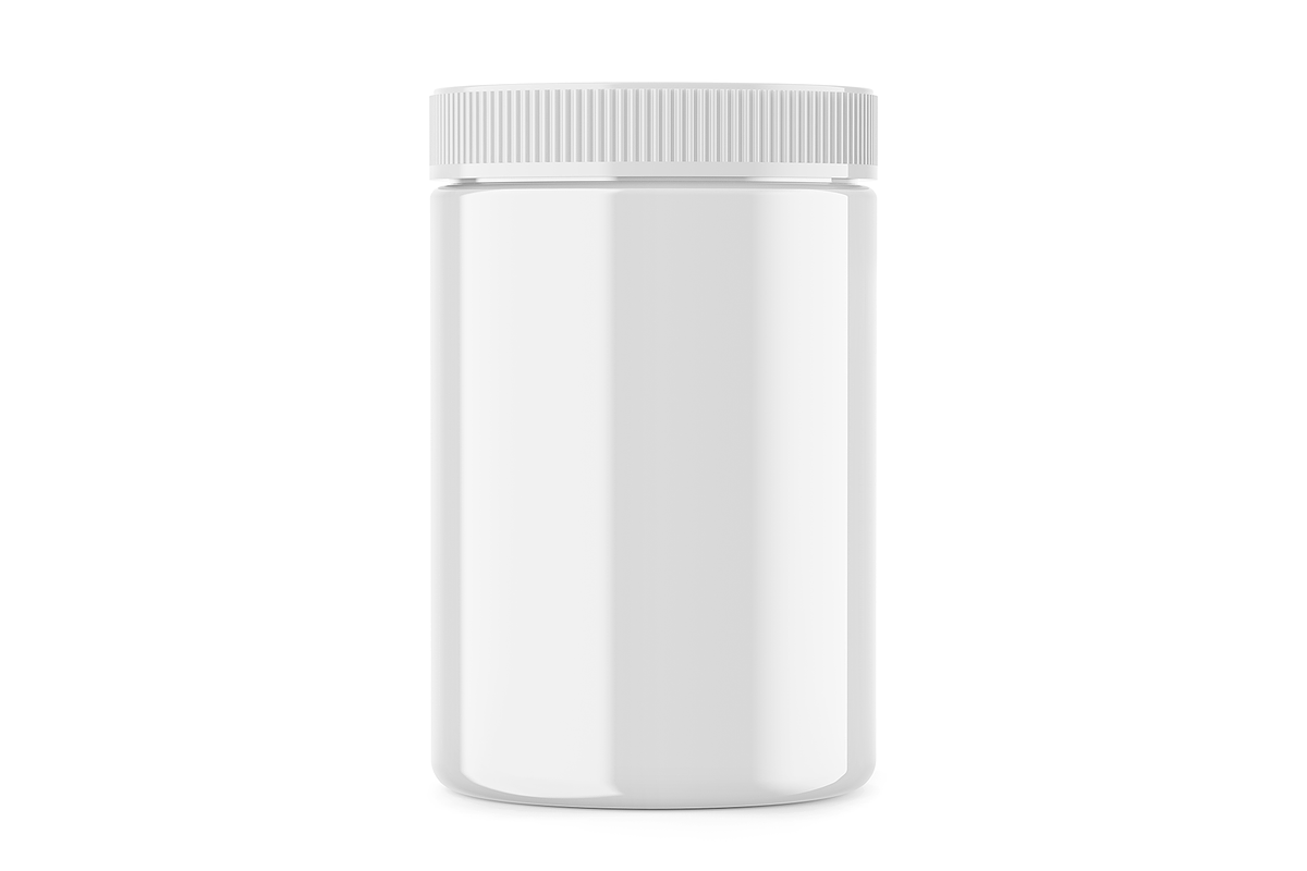 Plastic Protein Jar Mockup, a Packaging Mockup by Green Art (Photo 3 of 5)