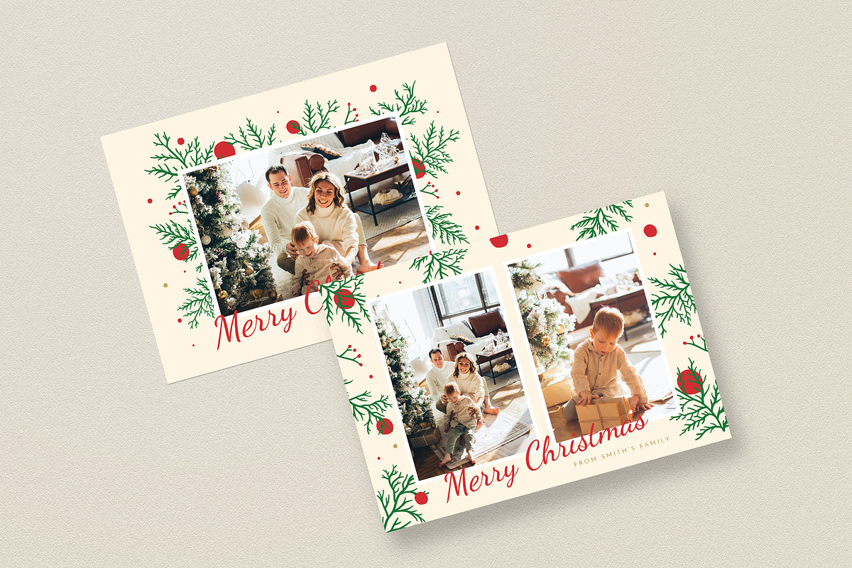 Christmas Photocard + Social Media, a Card Template by Guuver (Photo 3 of 4)