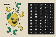 Retro Groovy Procreate Stamp Pack, a Brush Add-On by Pencil Twist (Thumbnail 3 of 11)