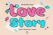 Love Story Font, a Handwritten Font by KengGraphic (Thumbnail 1 of 6)