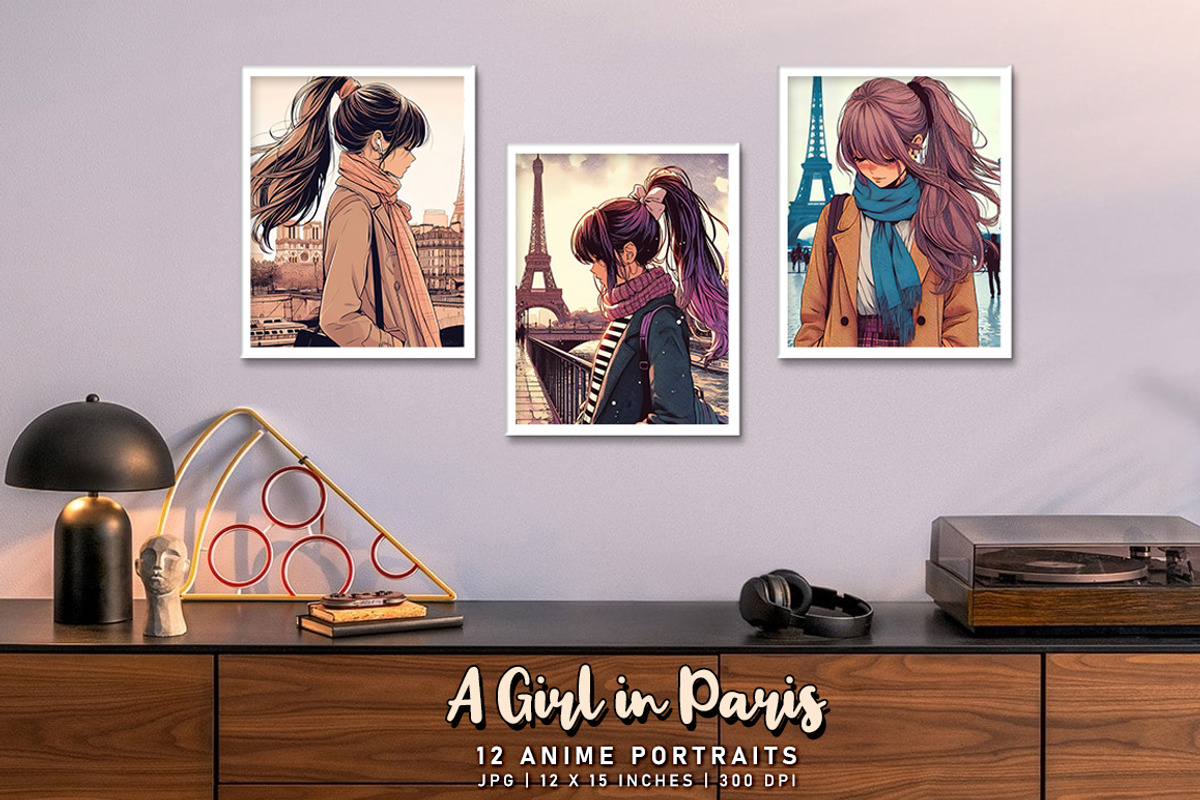 A Girl in Paris, a Person Illustration by Digital Art Creations (Photo 6 of 8)