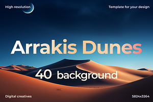 Arrakis Dunes Background Set, a Background Graphic by Digital Blood
