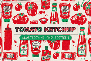 Tomato Ketchup, a Food Illustration by Twisted Tail