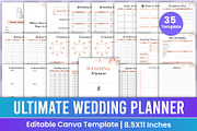 Wedding Planner Canva Template, a Stationery Template by Mustafiz (Thumbnail 1 of 5)
