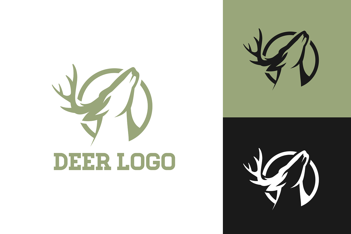 Deer logo template, a Branding & Logo Template by TFamz