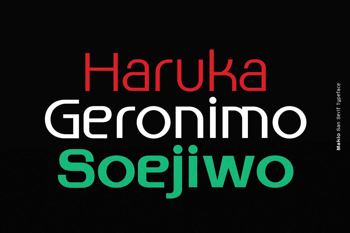 Makio - Sans Serif Typeface, a Sans Serif Font by HIRO.std (Photo 10 of 10)