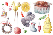 Christmas watercolor collection, an Object Illustration by My watercolor shop (Thumbnail 4 of 5)