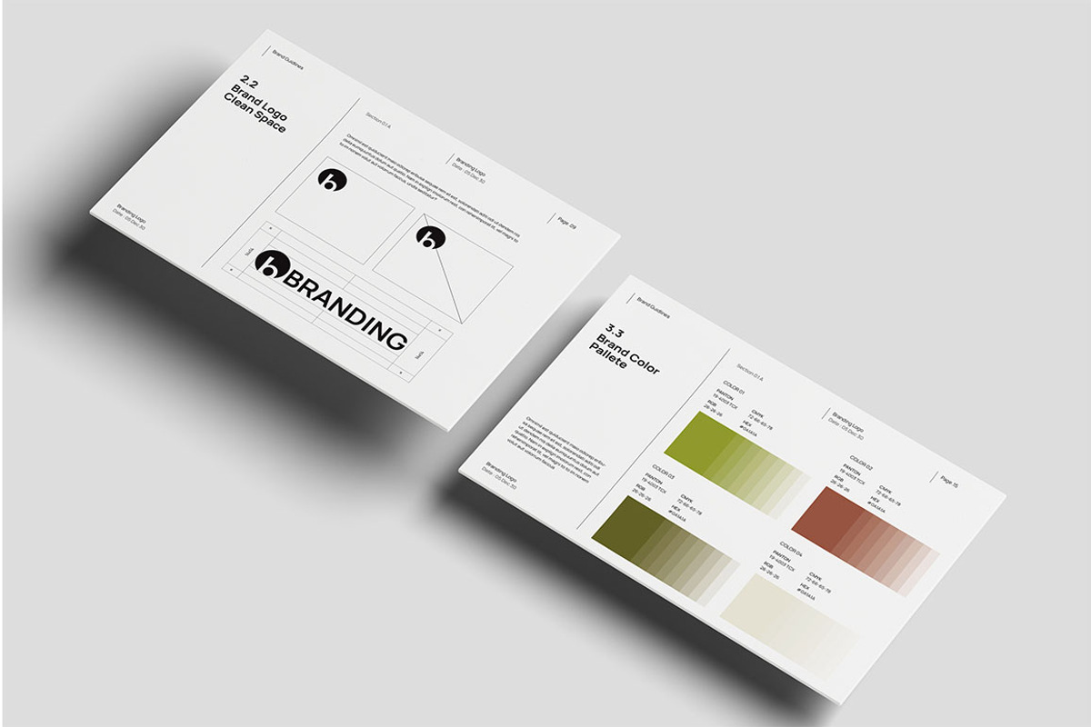Brand Guidelines Template, a Presentation Template by yanindesign (Photo 3 of 6)