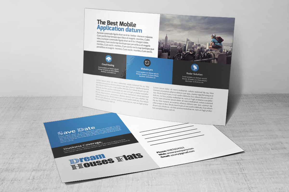 Business Finance Agency Postcard, a Card Template by Business Flyers (Photo 3 of 4)