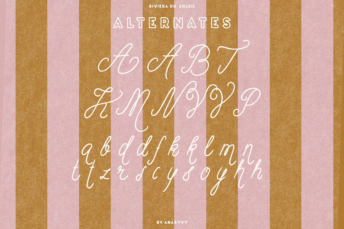 Riviera Du Soleil Font Duo, a Script Font by ana & yvy (Photo 17 of 17)