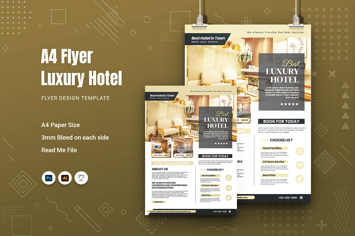 Luxury Hotel Flyer, a Flyer Template by Fannan Studio (Photo 1 of 2)
